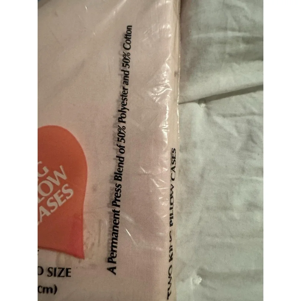 St. Mary's King PINK‎ Pillow Cases No iron Percale Pack Of 2 New In package